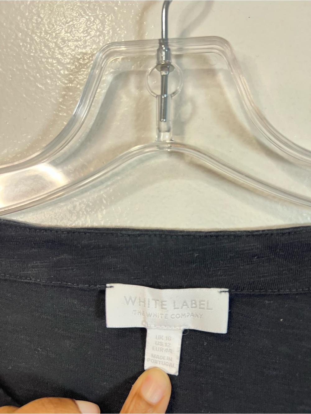 The White Company White Label 100% organic cotton black dress - Picture 3 of 11